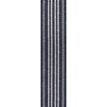 Vichy Geometric Striped Machine-washable Area Rug